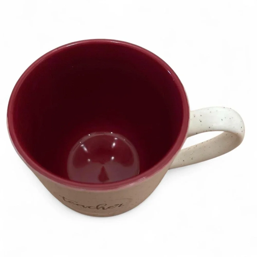 Belle Madison Teacher red &‎ white teacher apple mug